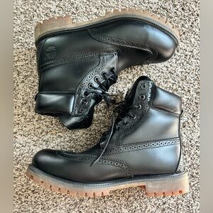 Rare Timberland Brogue 6-Inch Boot A16XJ Men’s Size 10.5 Black **READ*